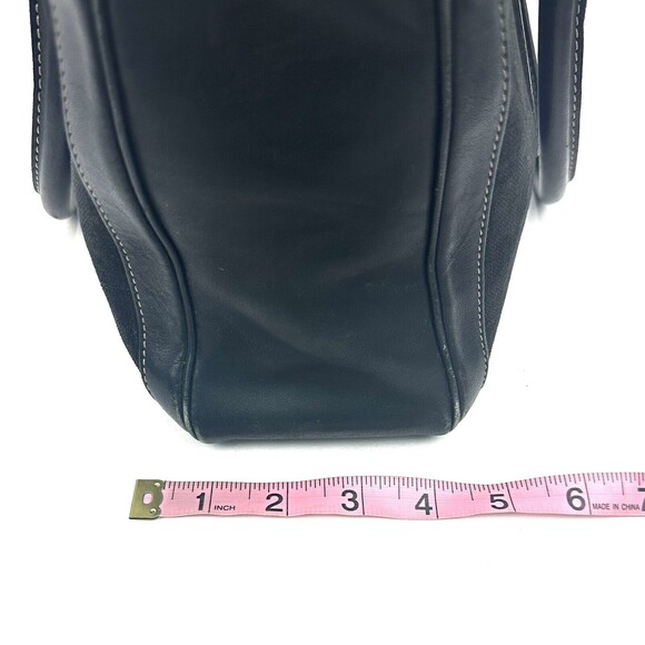 Coach Canvas Purse Black Leather Trim No. MOP-9428 - Picture 16 of 16